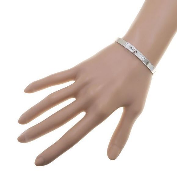 Hermes Kelly Diamond Bracelet /PM [none Fee Gift Wrapping] [grade A - Picture 7 of 7